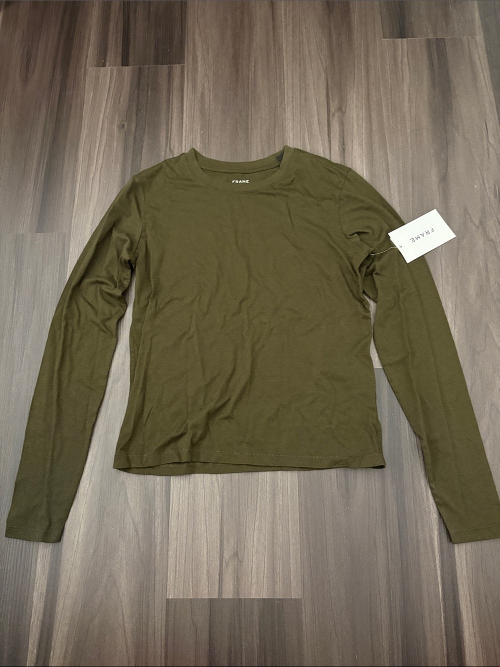 Frame Olive Long Sleeve Baby Tee